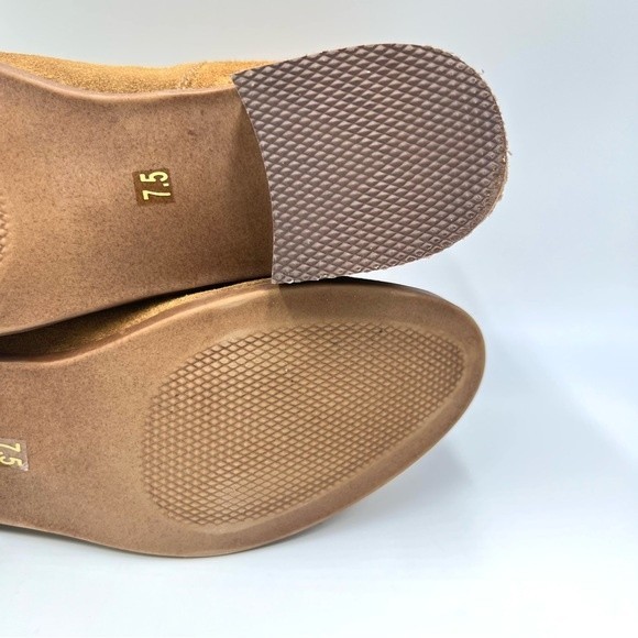 Steve Madden Womens Size 7.5 Cognac Brown Suede Leather Chelsea Ankle Boots - Picture 8 of 11